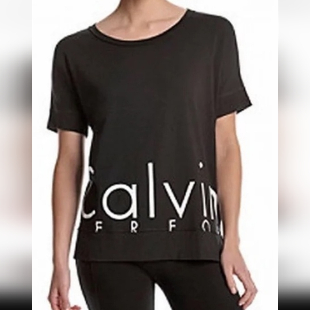 Calvin Klein Performance Black Short Sleeve Tee Shirt Size XL